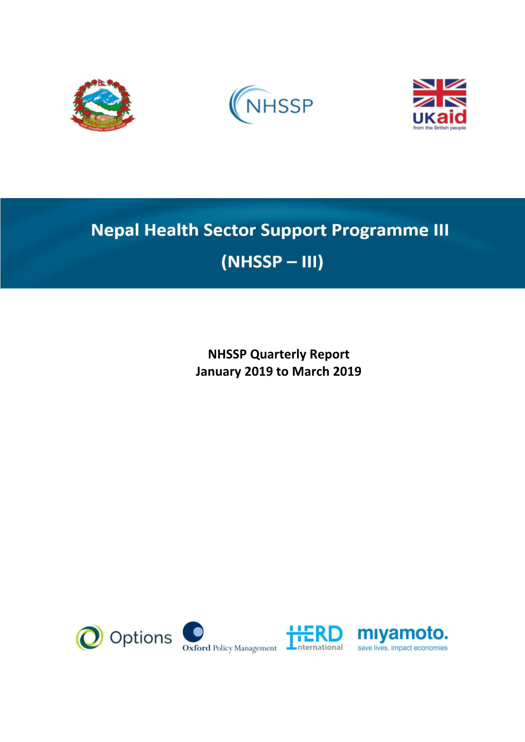 NHSSP Quarterly Report January 2019 to March 2019