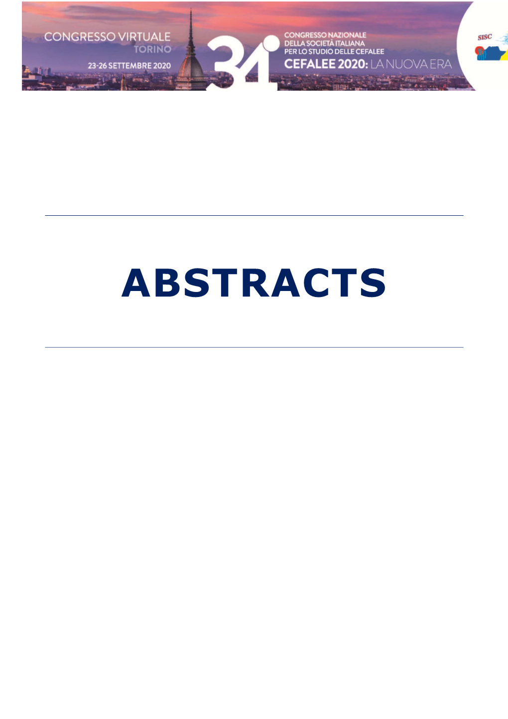 Libro Abstract 34° Congresso 2020