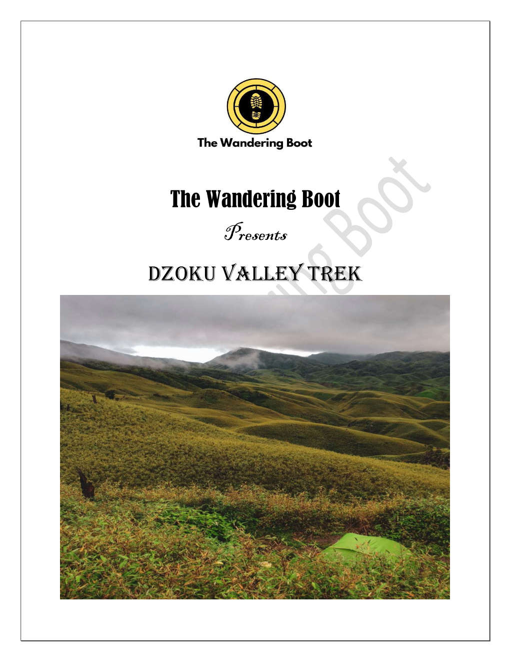 The Wandering Boot Presents Dzoku Valley Trek