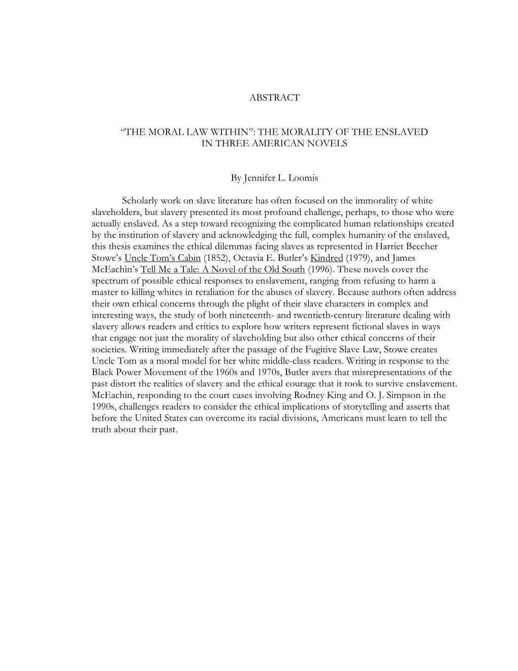 Abstract “The Moral Law Within”: the Morality of The