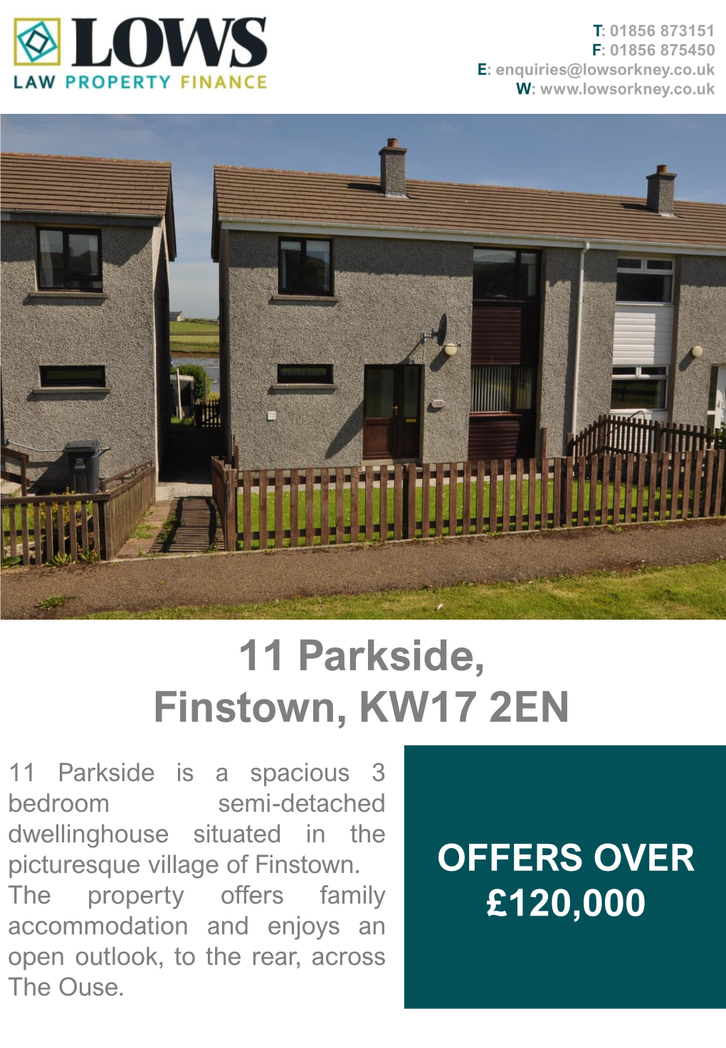 11 Parkside, Finstown, KW17 2EN