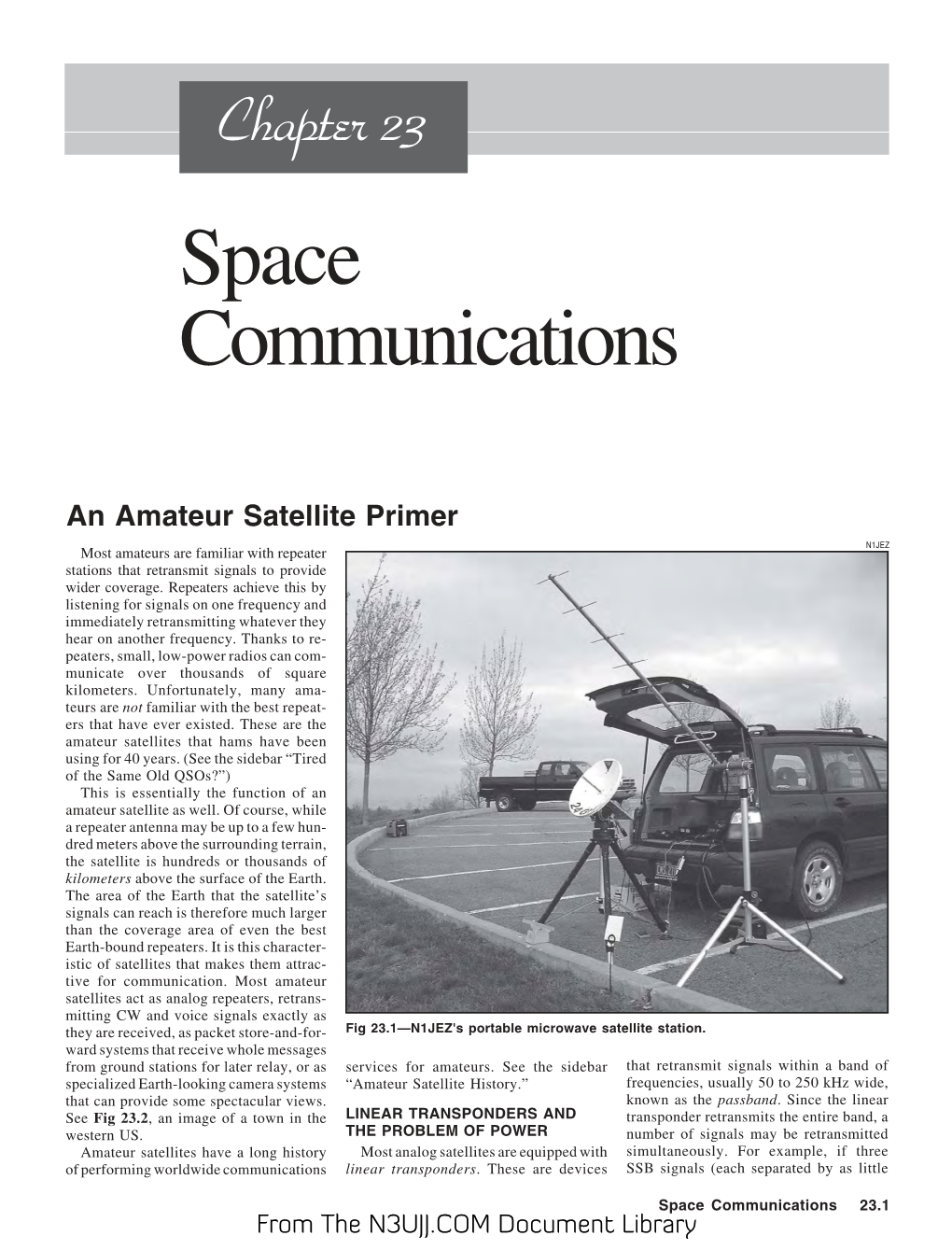 Chapter 23 Space Communications