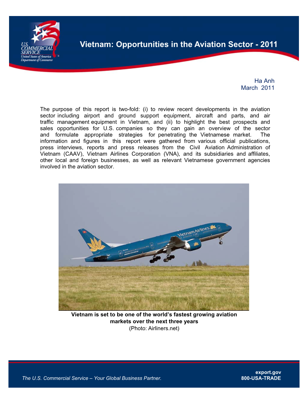 Vietnam: Opportunities in Aviation Sector 2011 Page 1 of 13