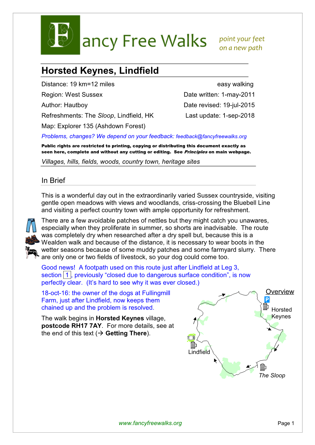 Horsted Keynes, Lindfield