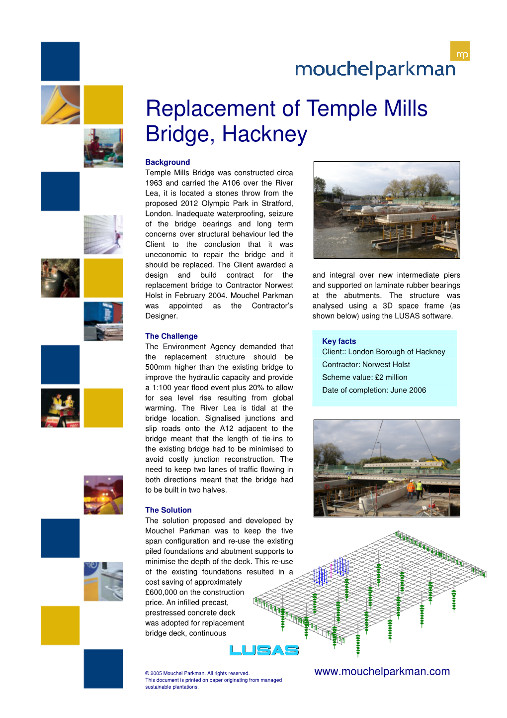 Replacement of Temple Mills Bridge, Hackney