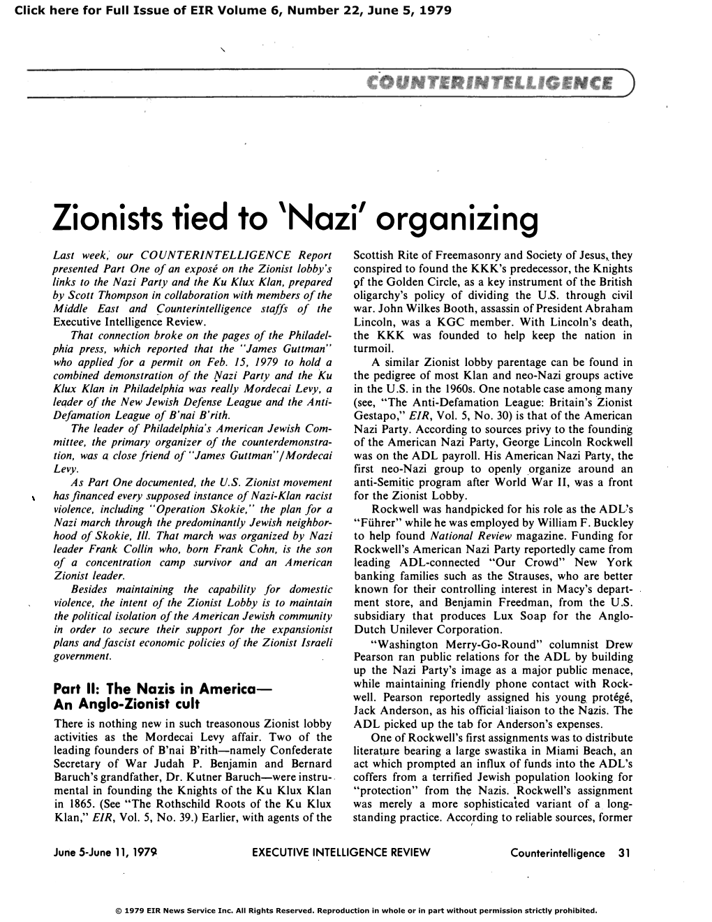 Nazi' Organizing