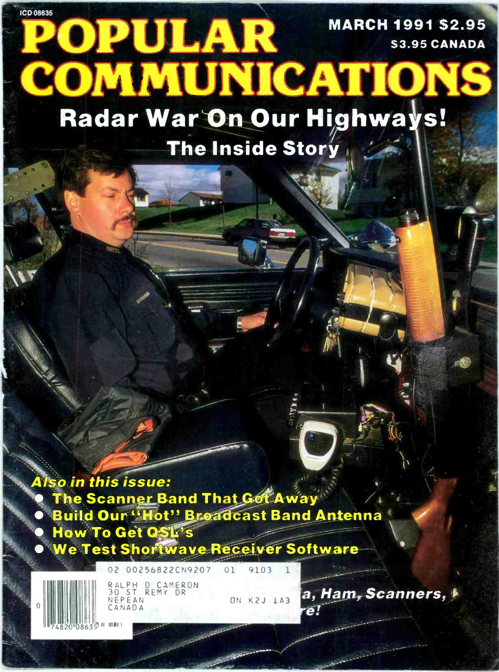 COMMUNICATIONS Radar War on -Ourhighwals! the Inside Storíf