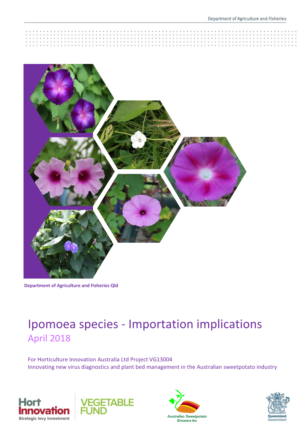 Ipomoea Species - Importation Implications April 2018