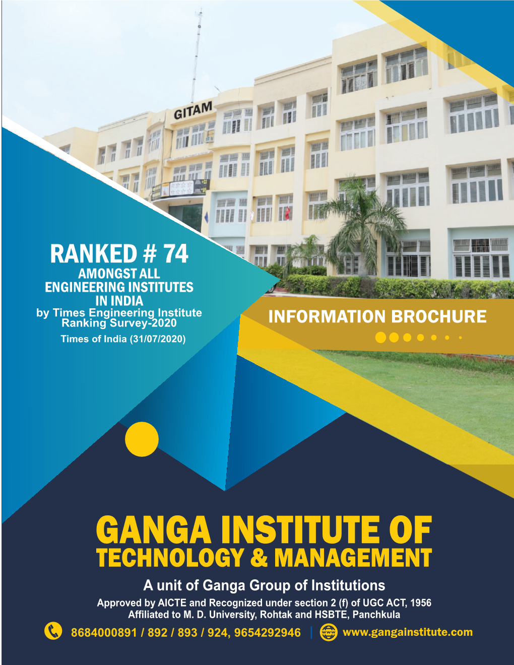 Ganga Institute of Technology and Management Is Introducing Its New Information Brochure