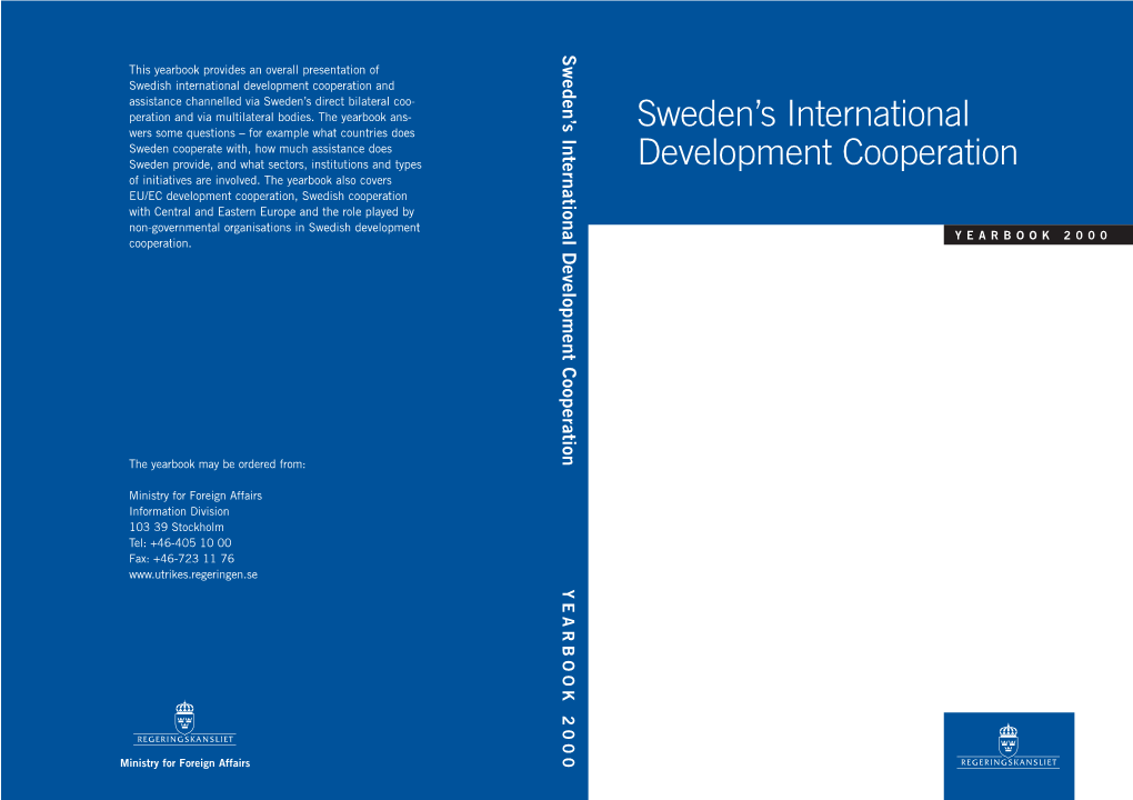 Sweden's International Development Cooperation