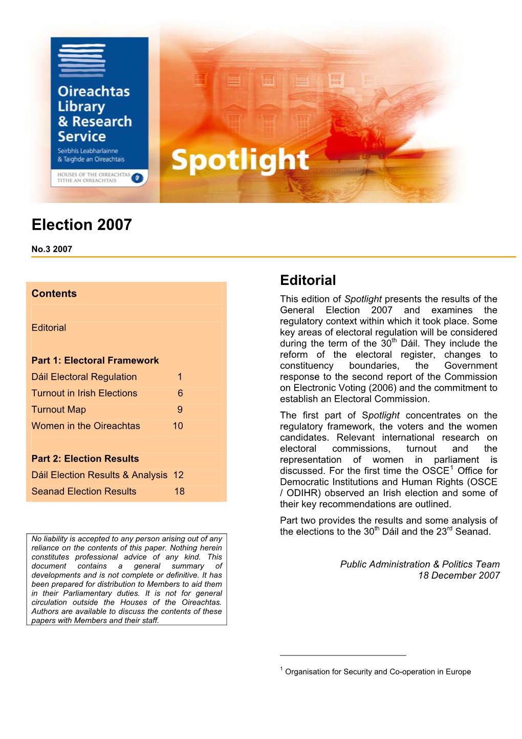 Election 2007