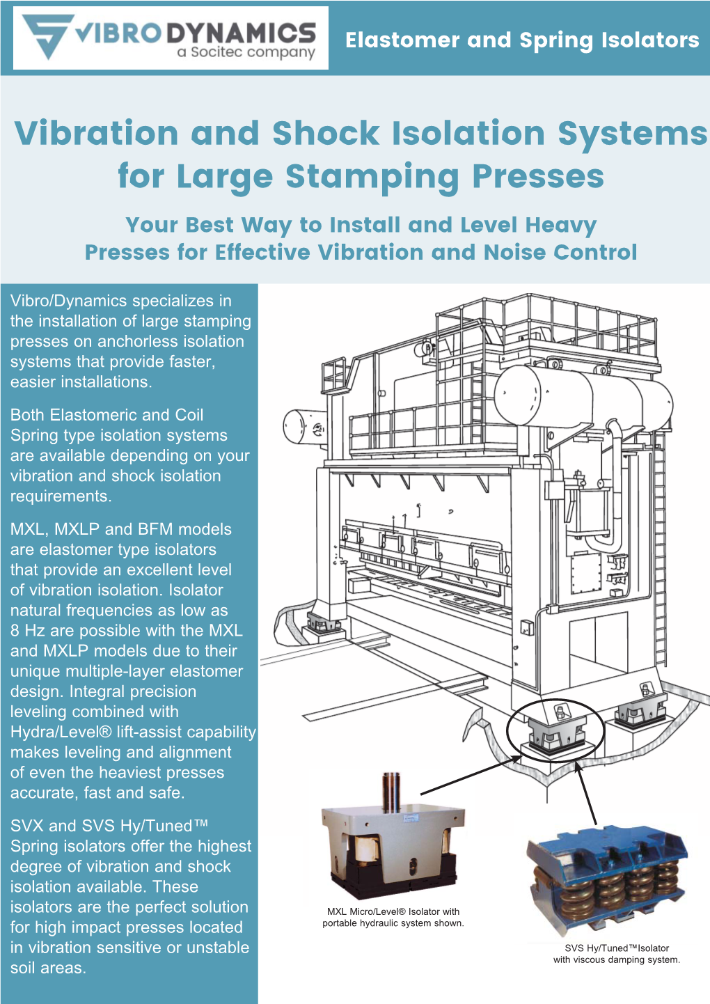 Vibration & Shock Isolation Solution for Stamping Press