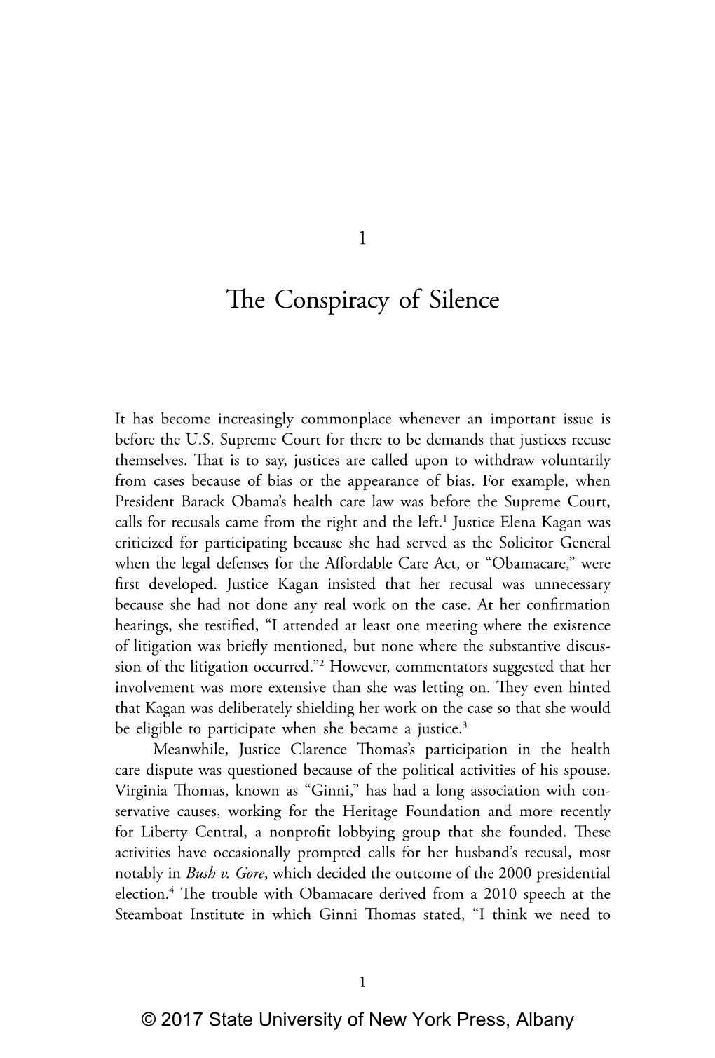 The Conspiracy of Silence