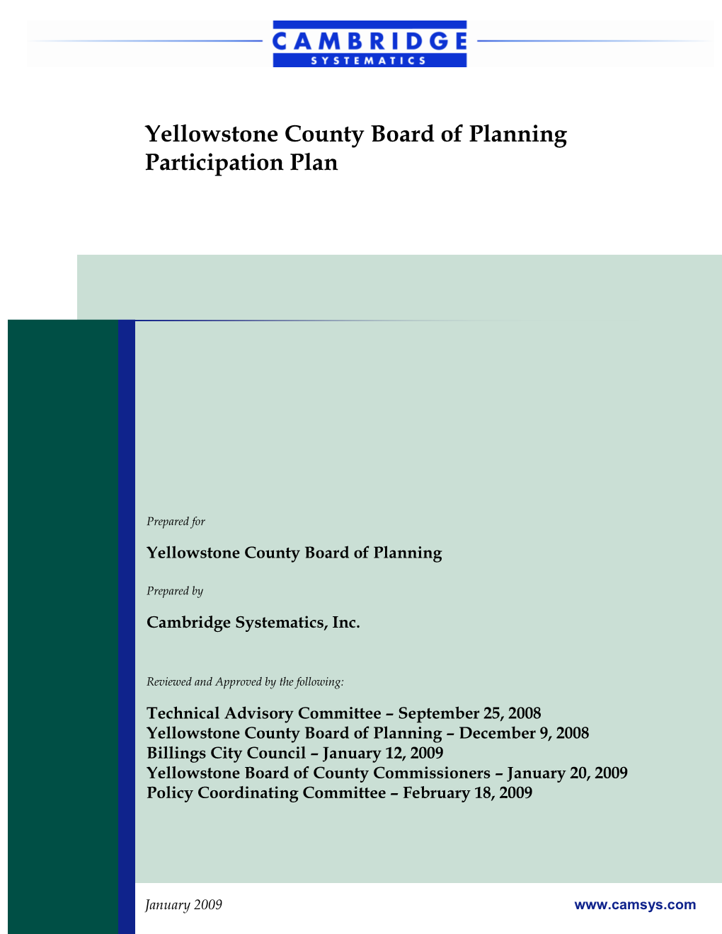 Yellowstone County Board of Planning Participation Plan