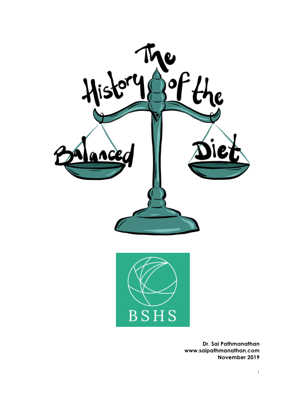 BSHS the History of the Balanced Diet Resources