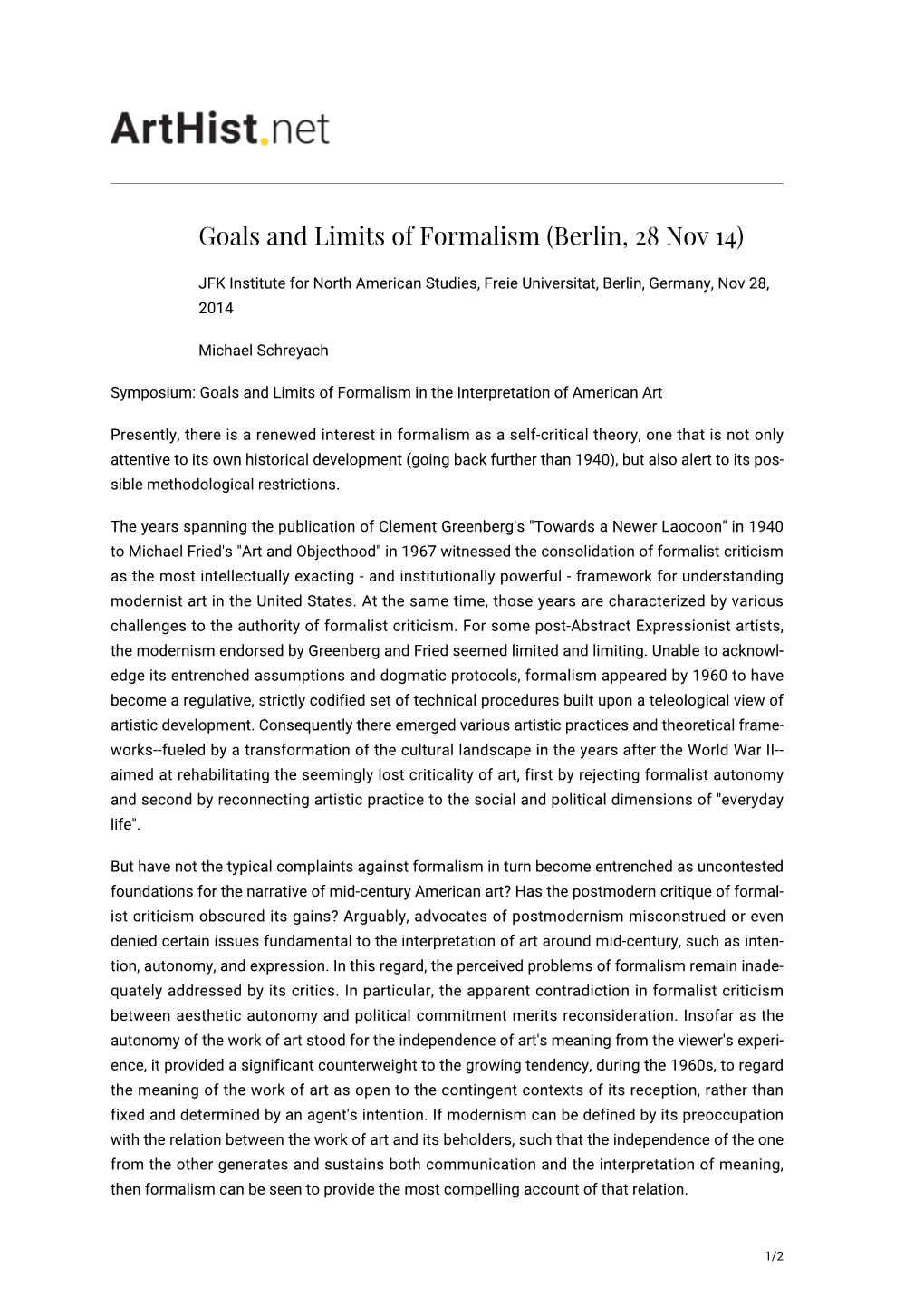 Goals and Limits of Formalism (Berlin, 28 Nov 14)