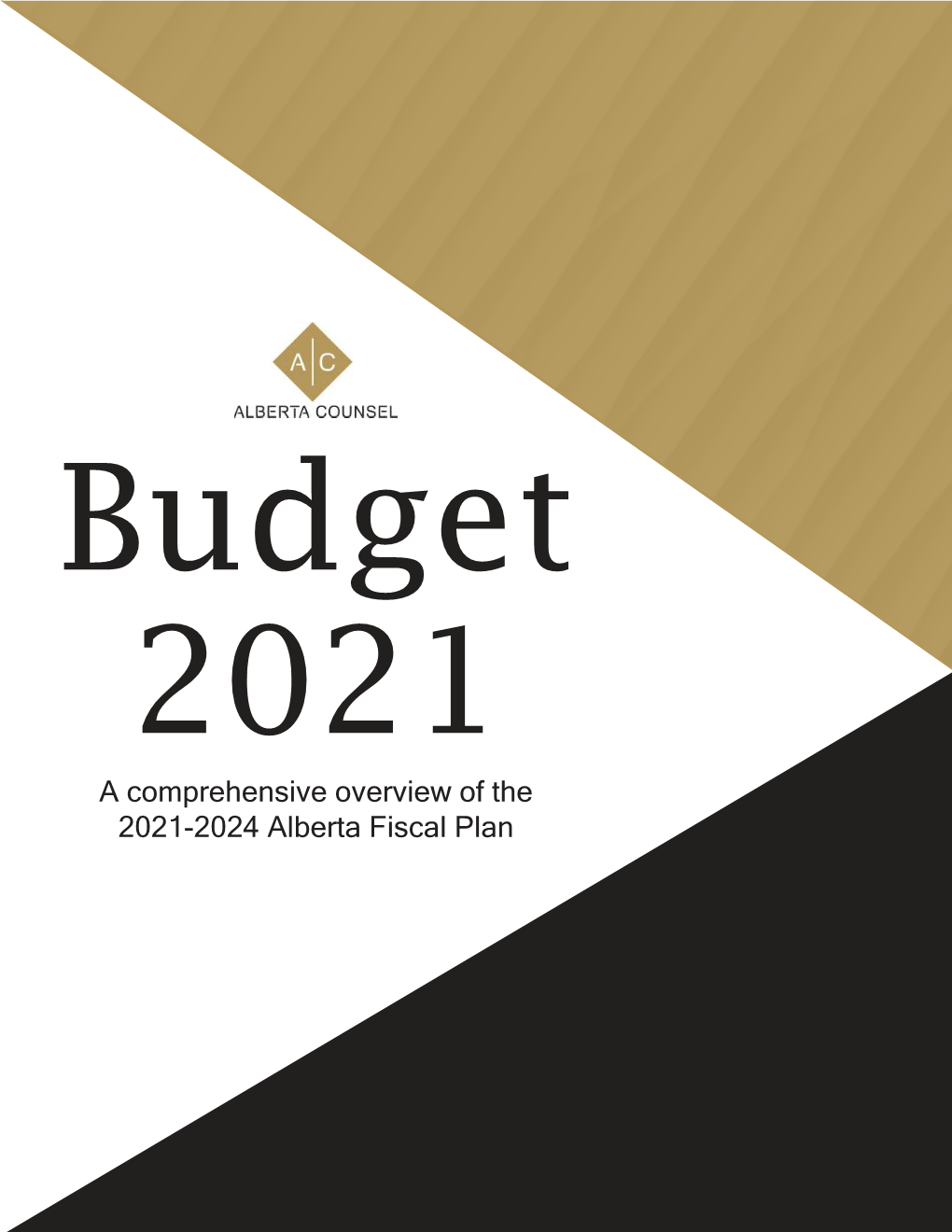 Alberta Councel Budget 2021 a Comprehensive Overview of The