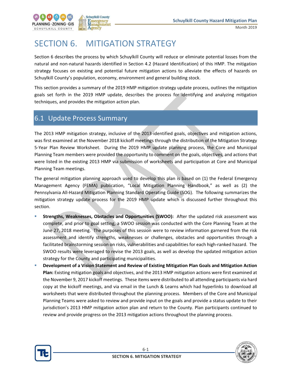 Section 6. Mitigation Strategy