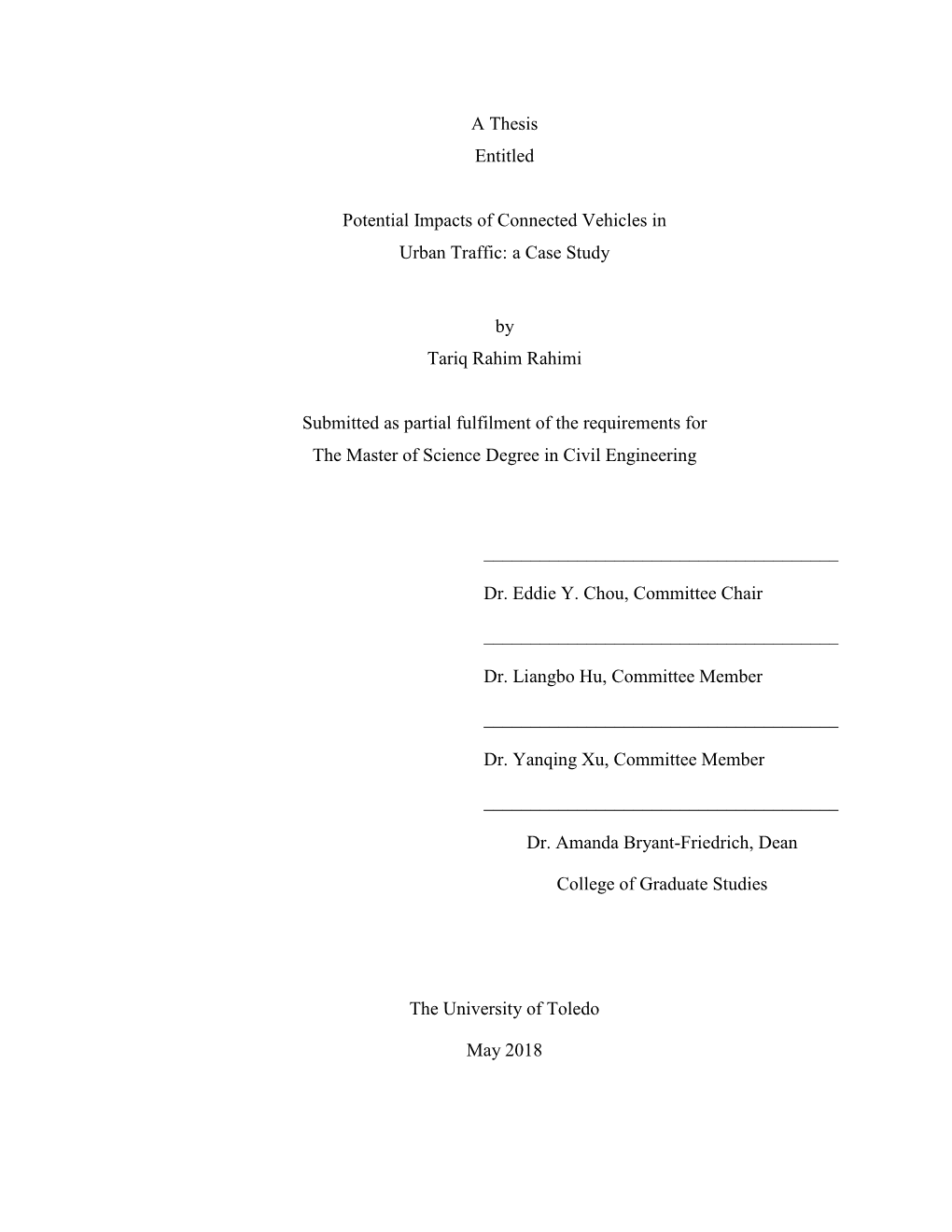 Connected Vehicles in Urban Traffic: a Case Study