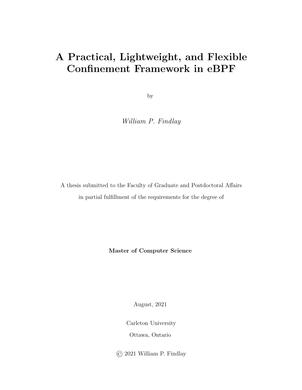 A Practical, Lightweight, and Flexible Confinement Framework in Ebpf