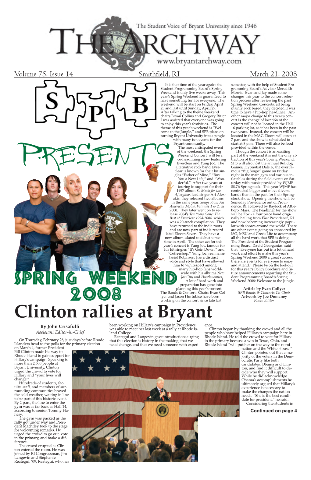 V. 75, Issue 14, March 21, 2008