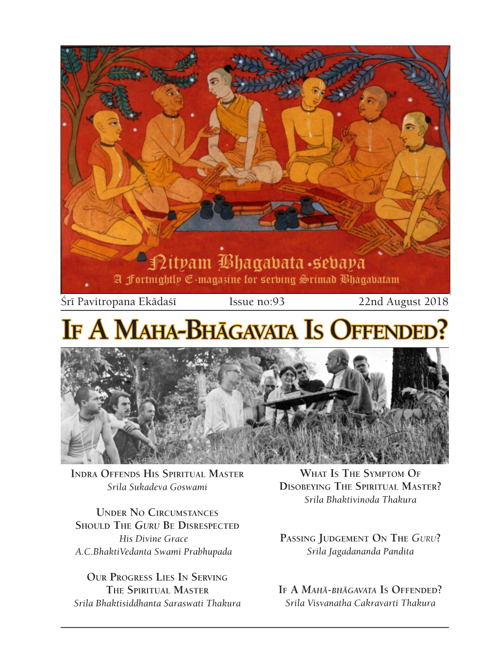 If a Maha-Bhägavata Is Offended?