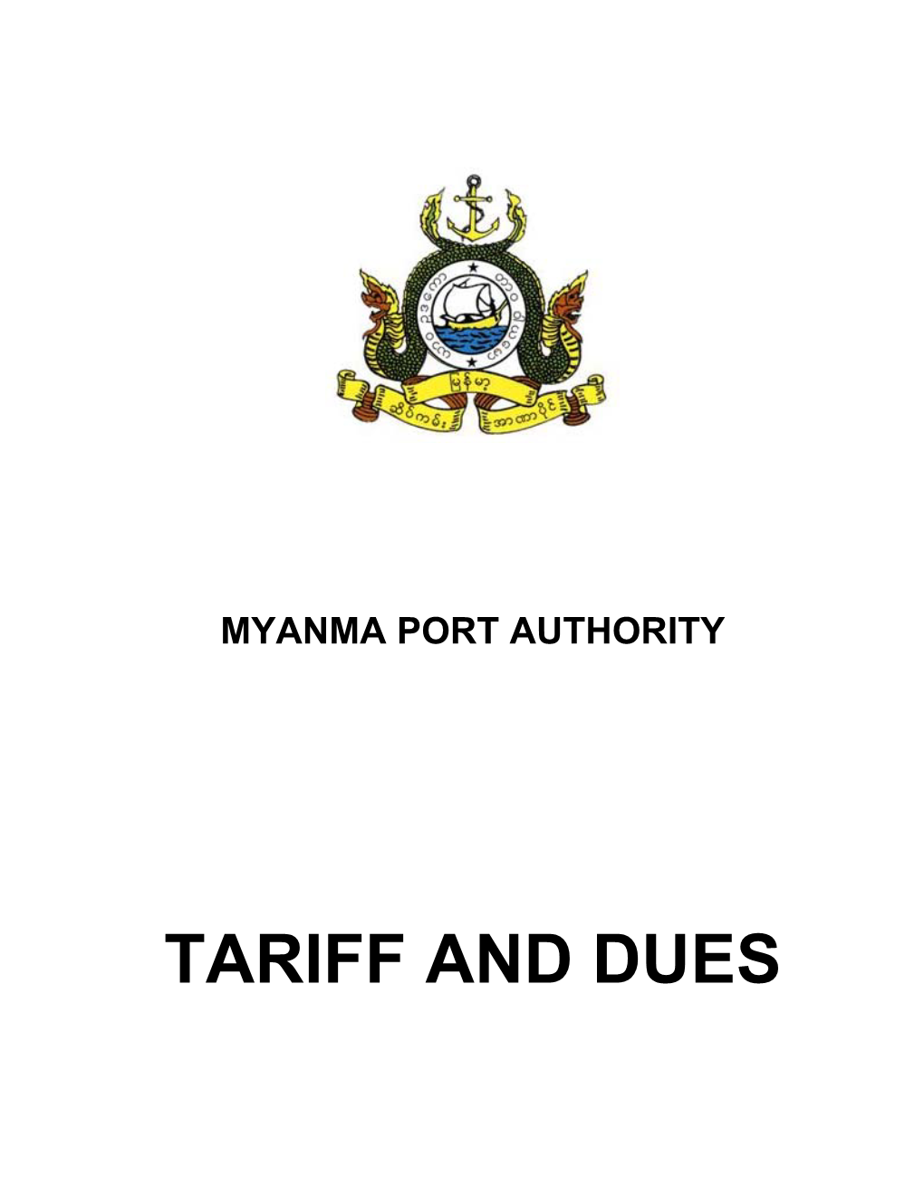 Tariff and Dues