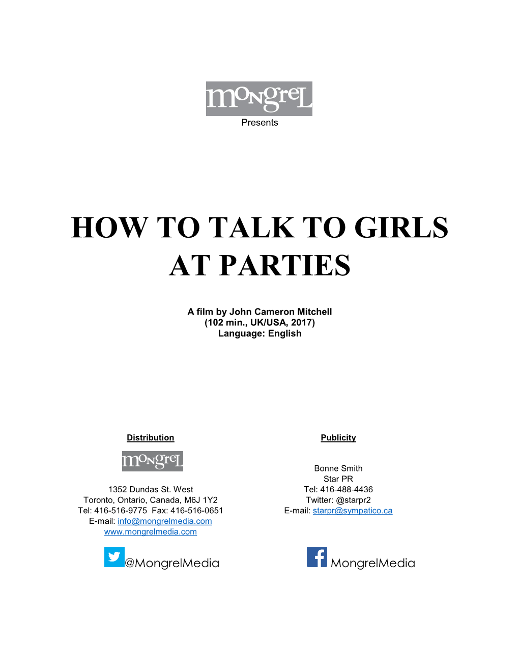 How to Talk to Girls at Parties