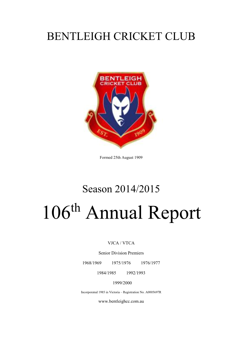 106Th Annual Report