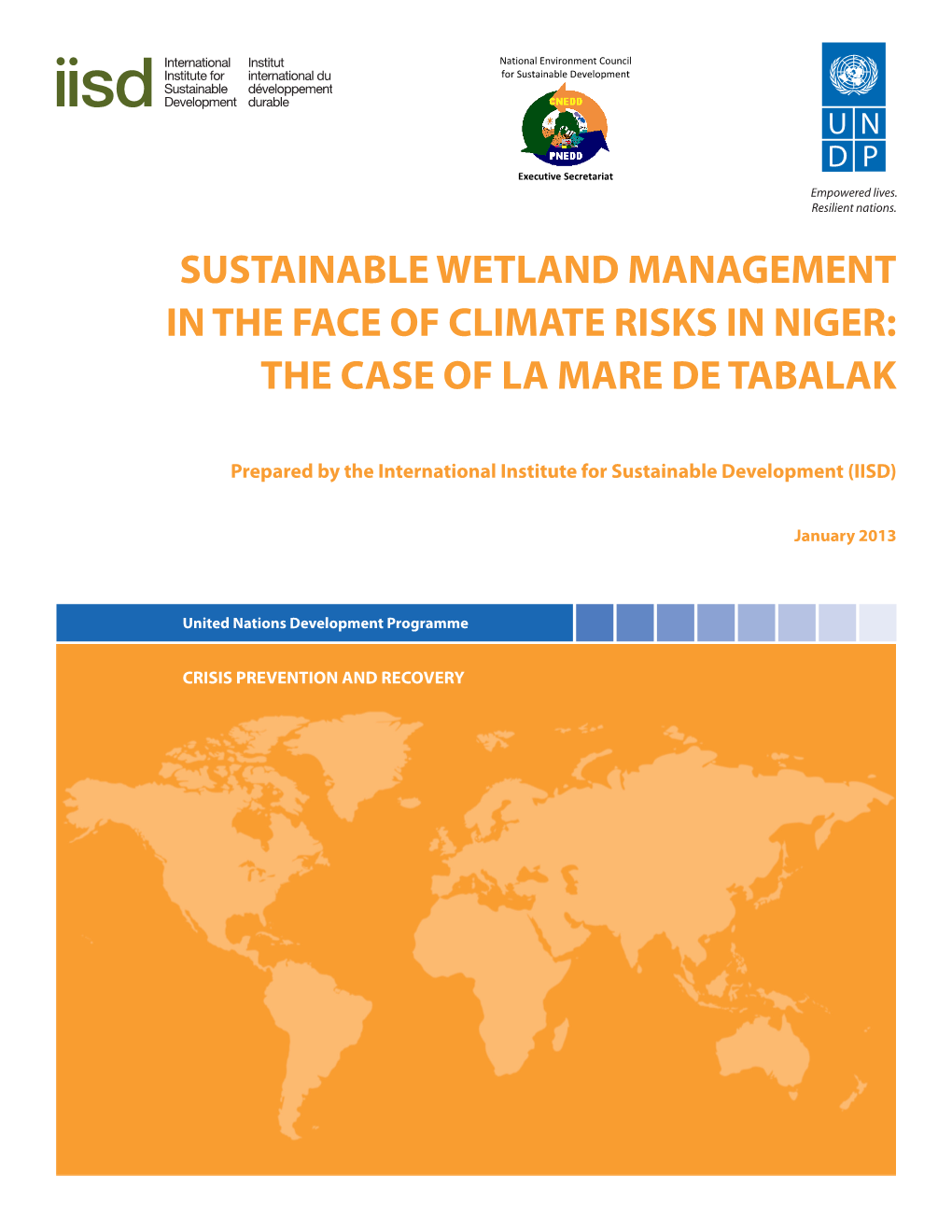 Sustainable Wetland Management in the Face of Climate Risks in Niger: the Case of La Mare De Tabalak