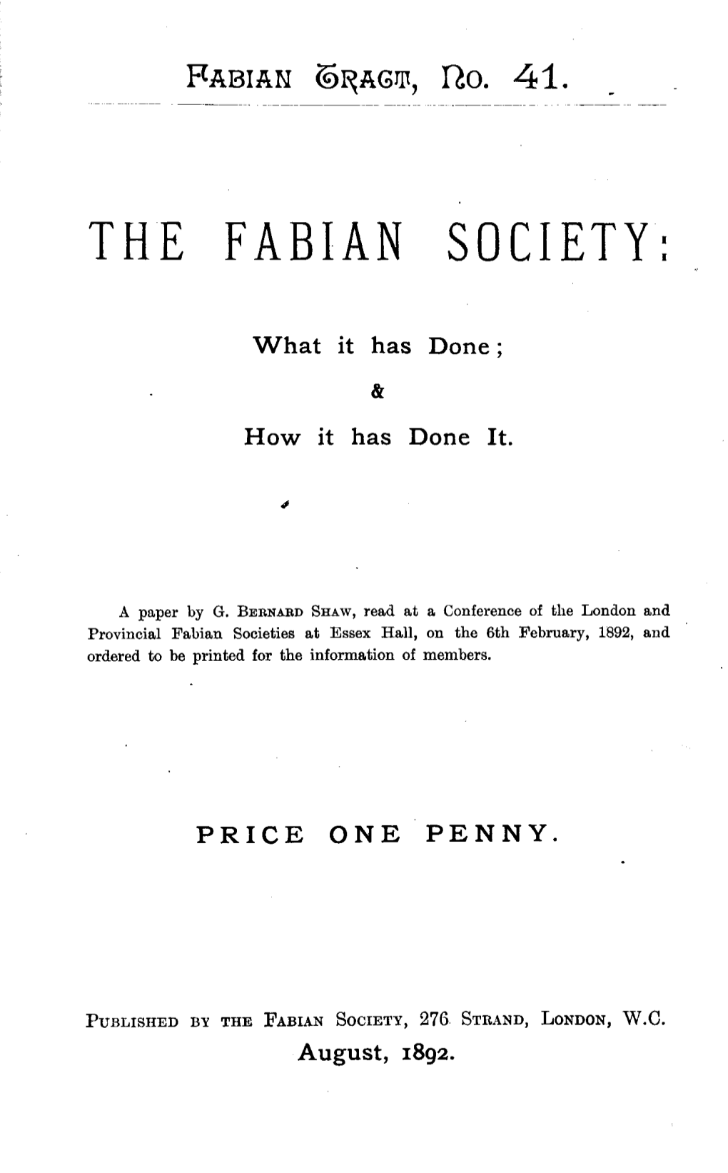 The Fabian Society