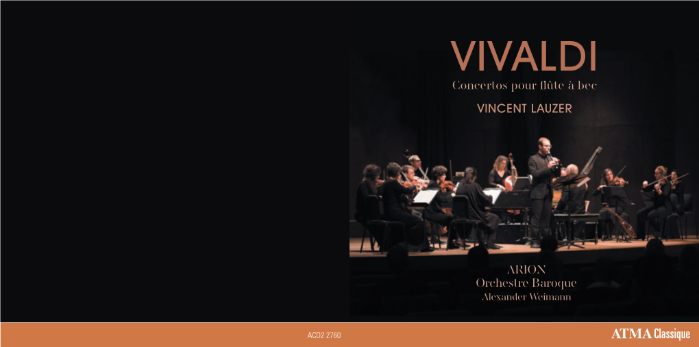 VIVALDI Concertos Pour Flûte À Bec Vincent Lauzer