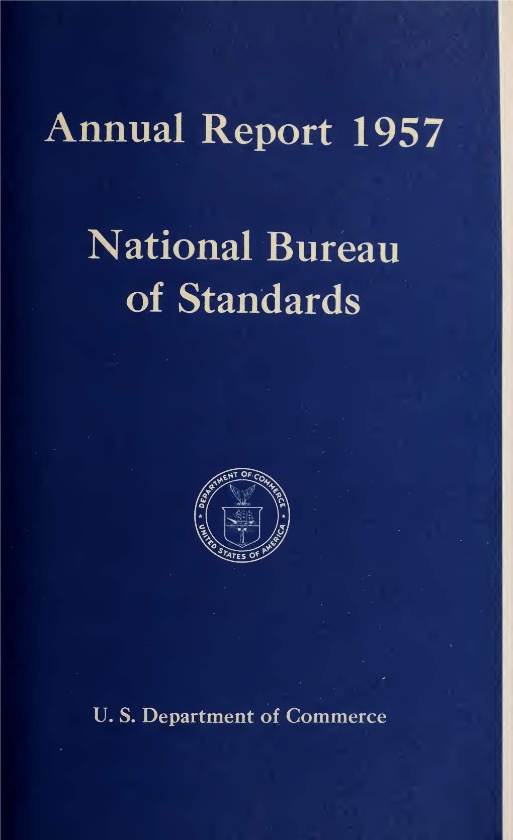 Annual Report 1957 National Bureau of Standards