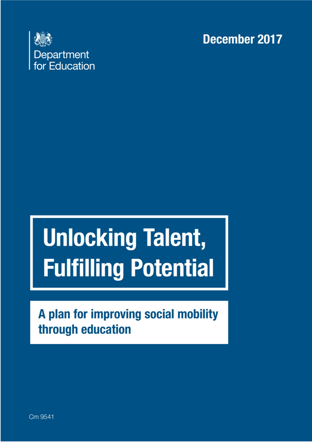 Unlocking Talent, Fulfilling Potential