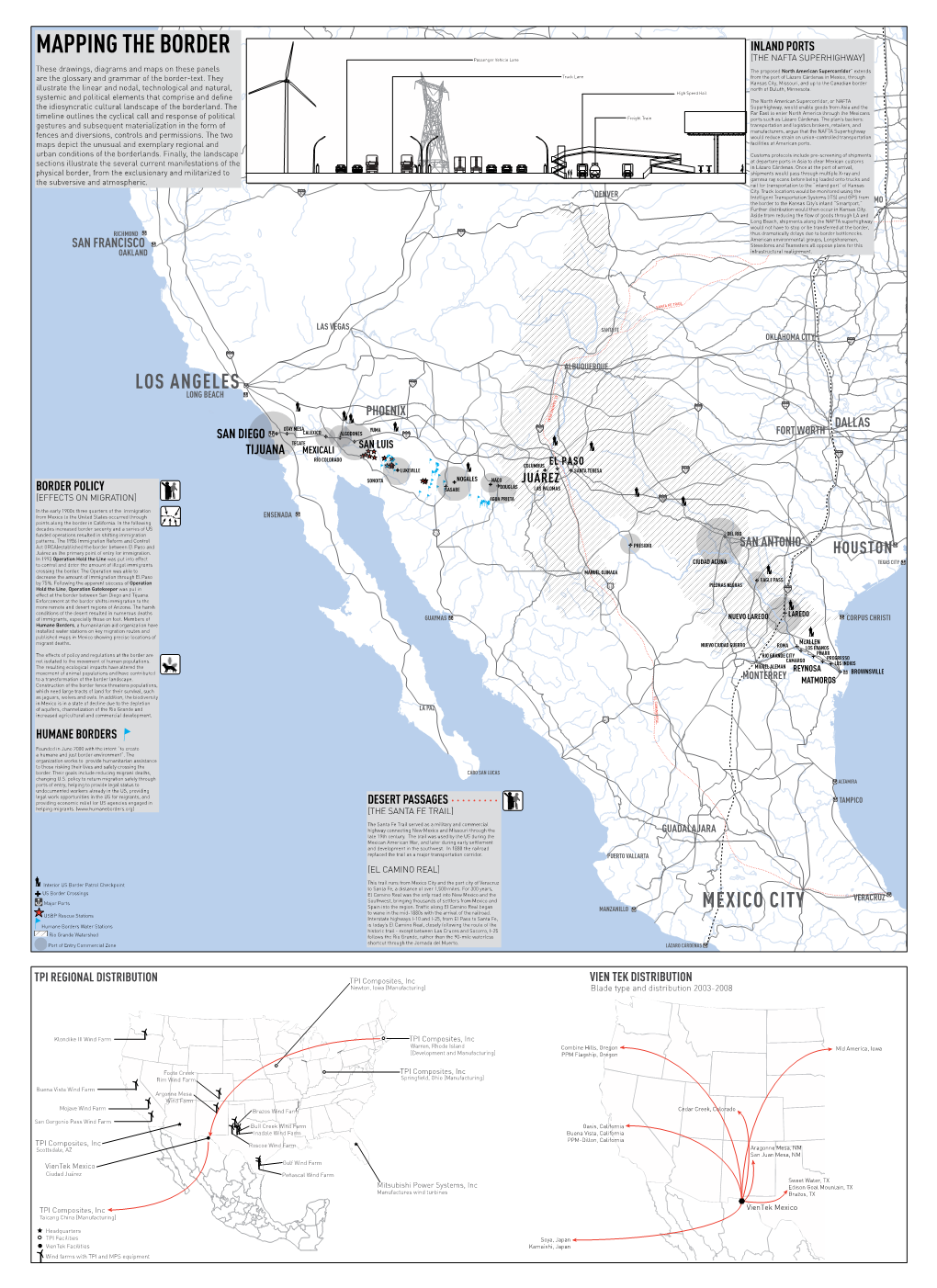 Mapping the Border Inland Ports Passenger Vehicle Lane [THE NAFTA Superhighway]