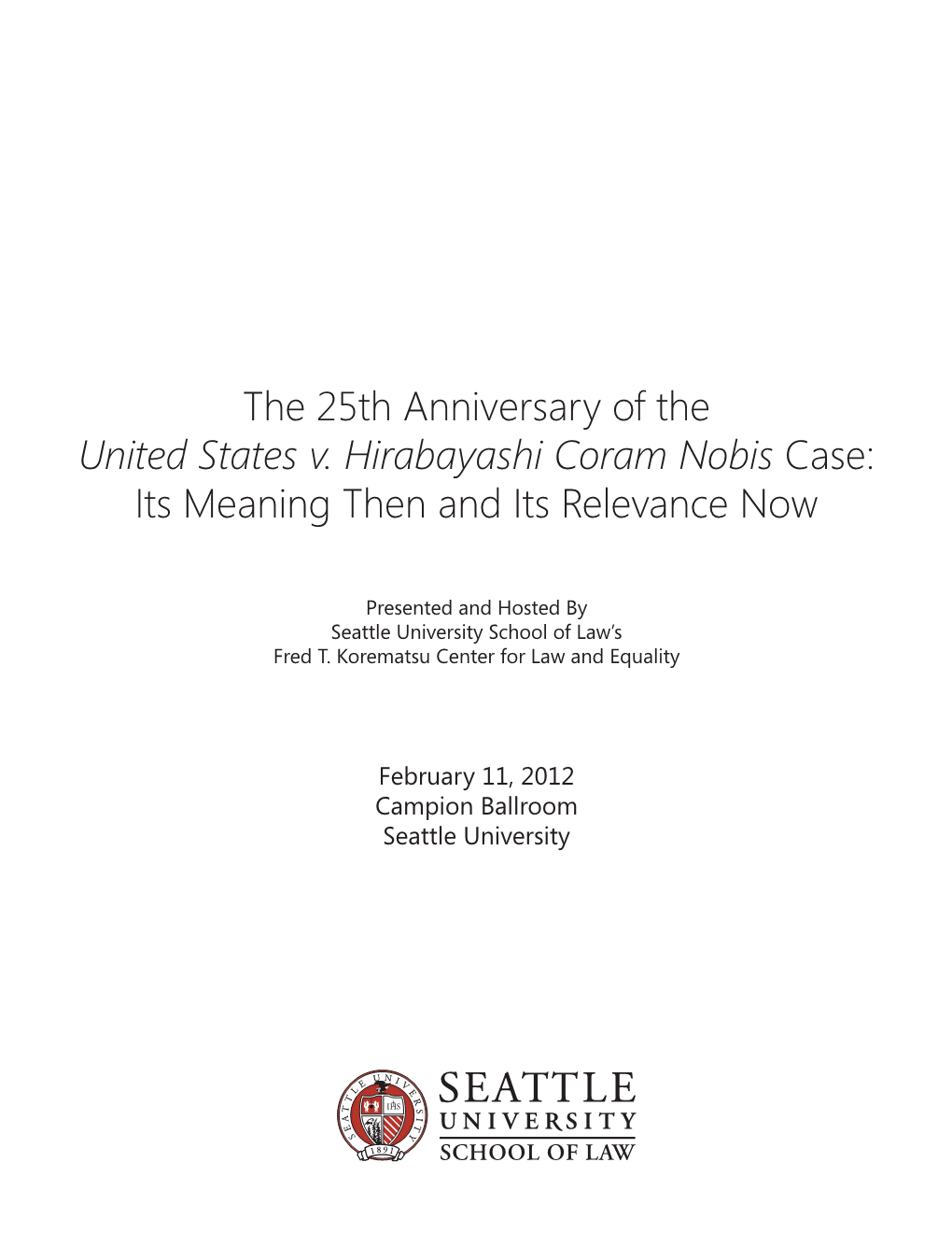 The 25Th Anniversary of the United States V