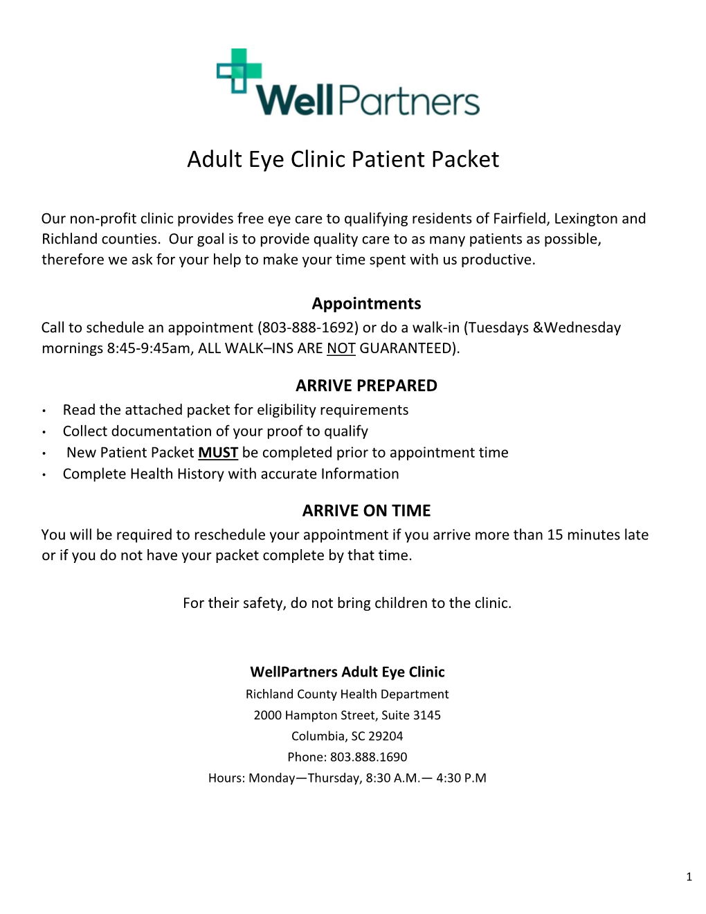 Adult Eye Packet
