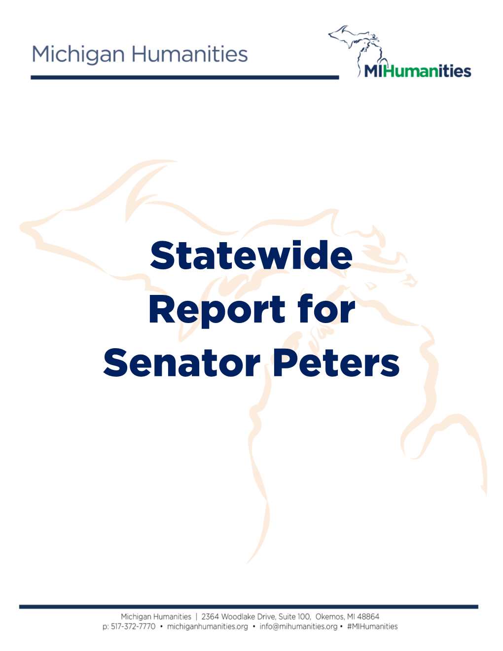 Statewide Report for Senator Peters 2020 Nov