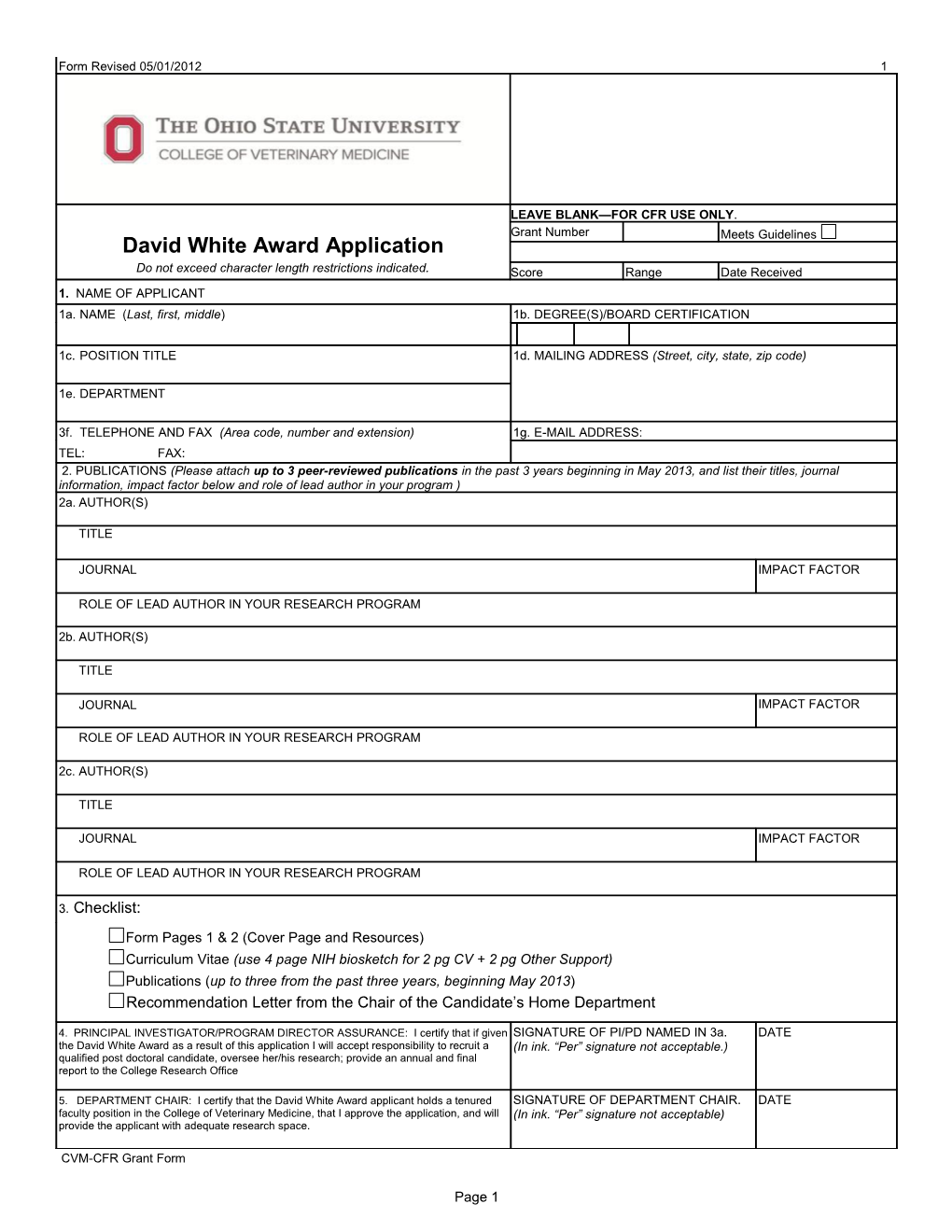 PHS 398, Fp1 (Rev. 9/04), Face Page, Form Page 1 s1