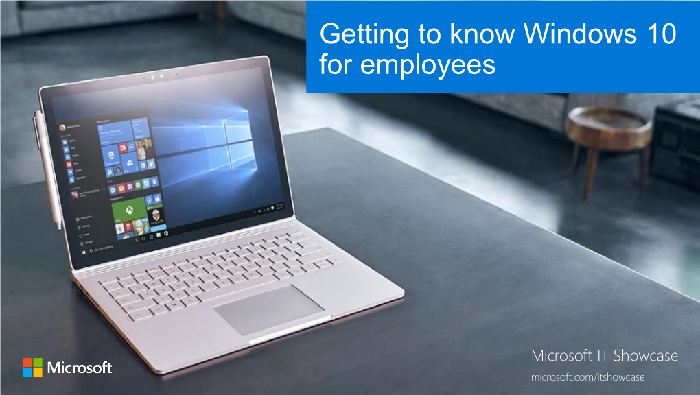 Getting to Know Windows 10 for Employees