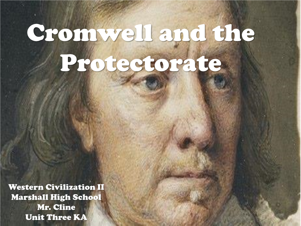 Cromwell and the Protectorate