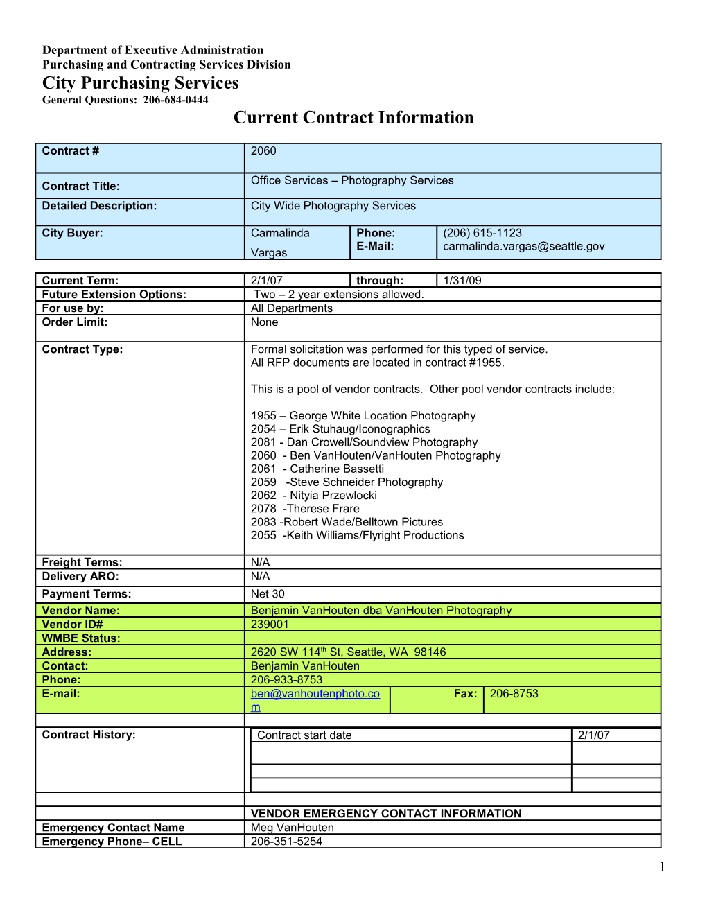 Current Contract Information Form s10