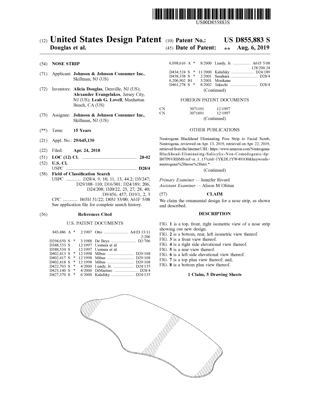 ( 12 ) United States Design Patent ( 10 ) Patent No
