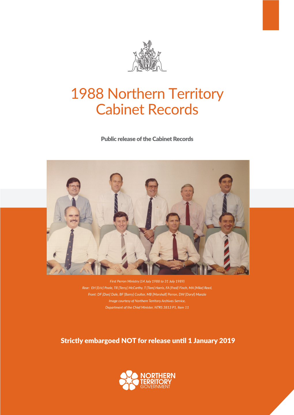 1988 Northern Territory Cabinet Records