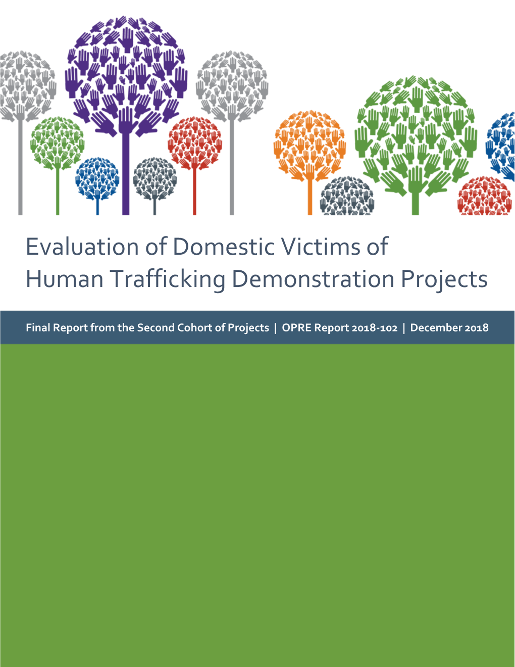 Evaluation of Domestic Victims of Human Trafficking Demonstration Projects