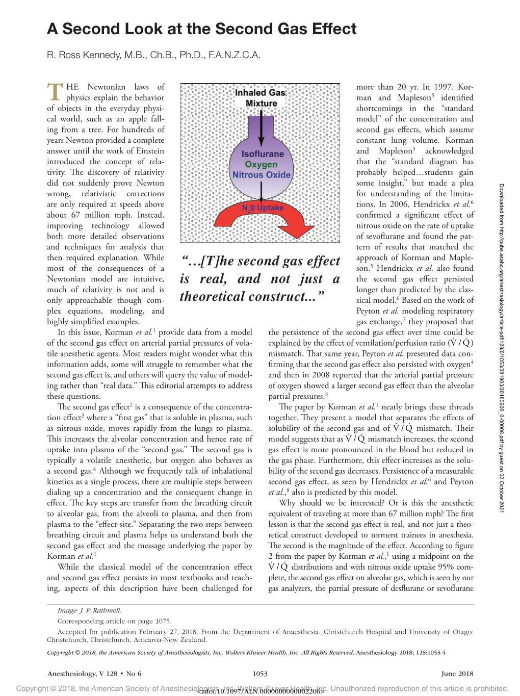 A Second Look at the Second Gas Effect