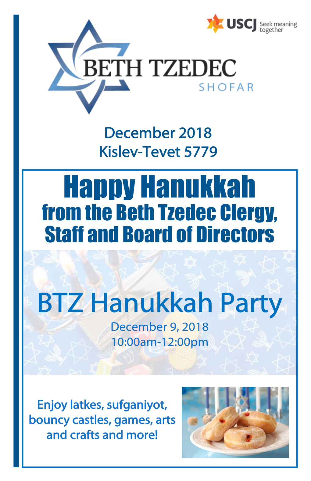 BTZ Hanukkah Party Happy Hanukkah