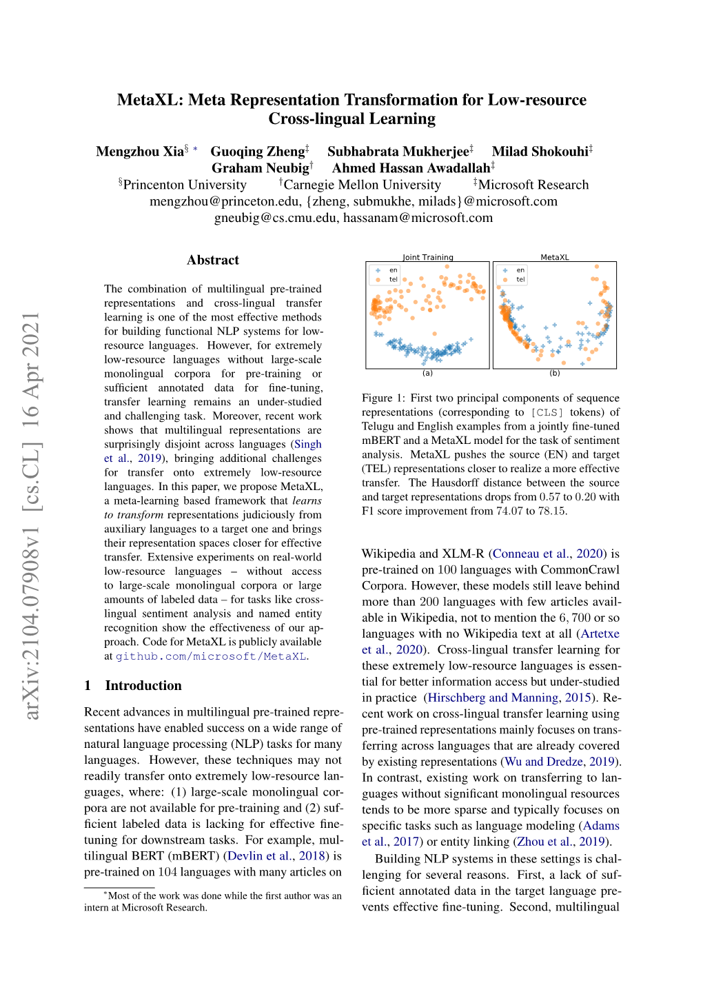 Arxiv:2104.07908V1 [Cs.CL] 16 Apr 2021