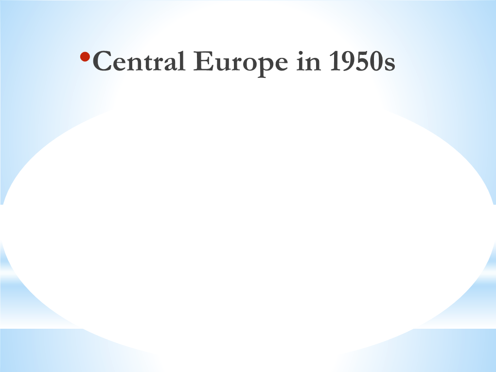 History of Central Europe