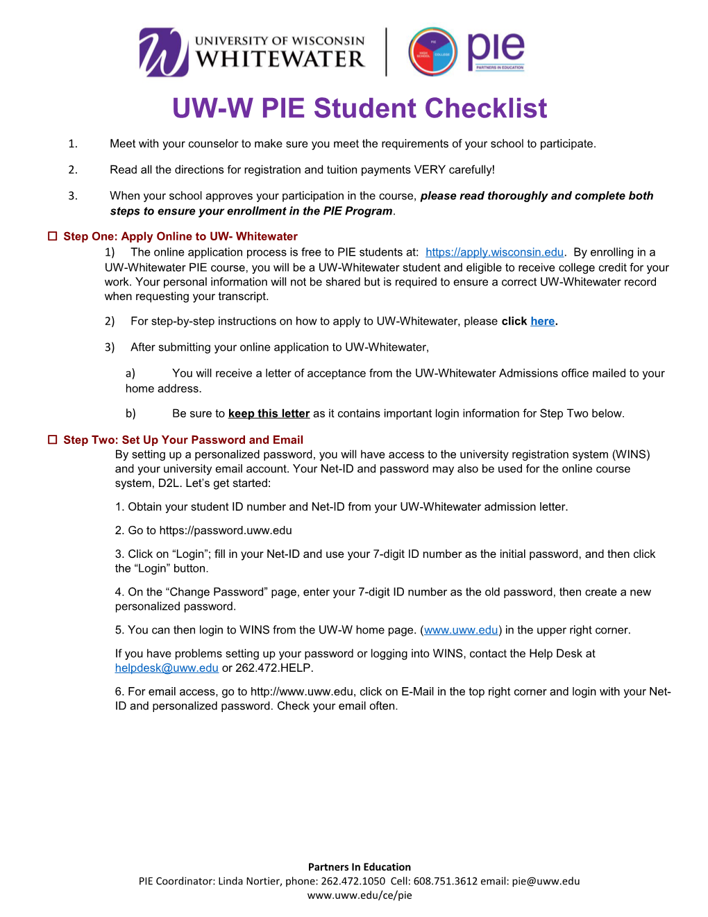 2. Read All the Directions for Registration and Tuition Payments VERY Carefully!